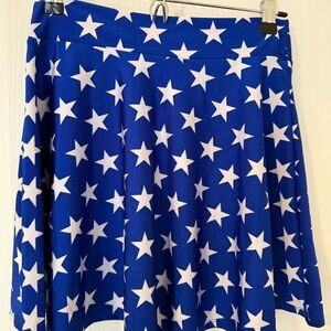 Windsor Blue and White Star Skater Skirt